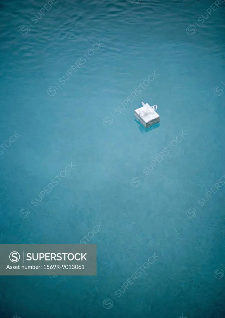 Gift floating in water