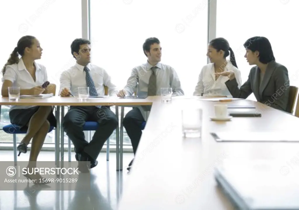 Business colleagues having meeting