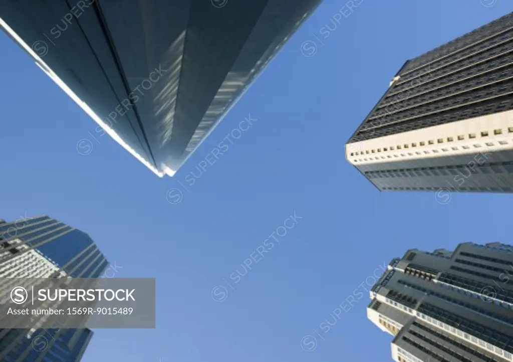 Skyscrapers, low angle view