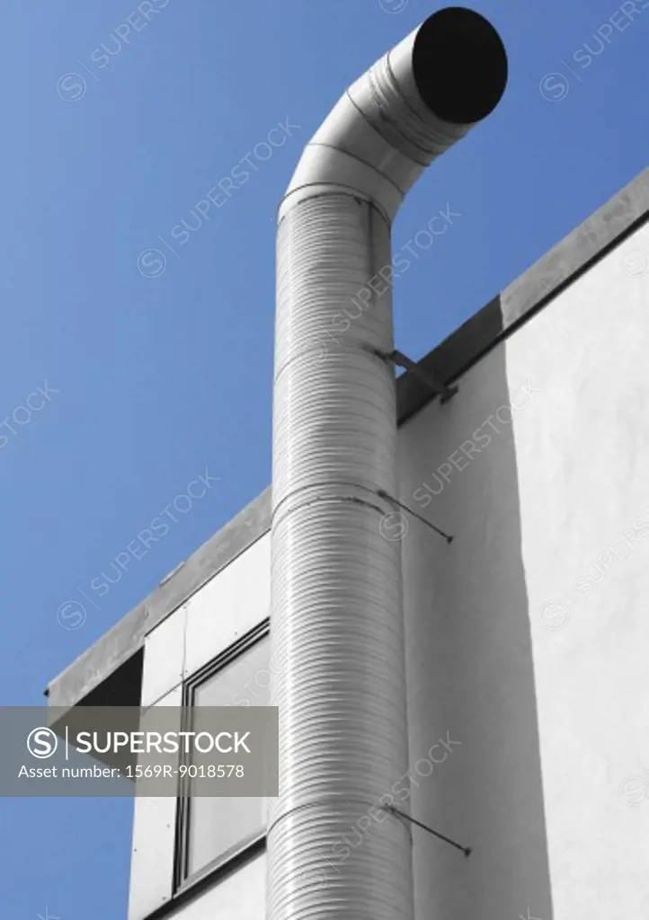 Air duct on top of building