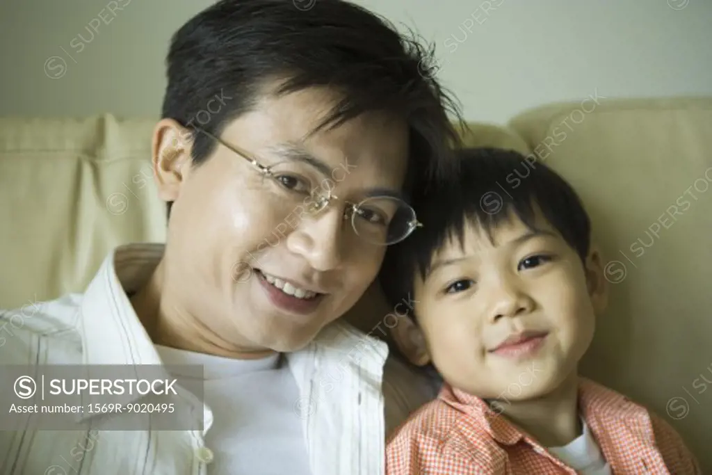 Father and son, portrait