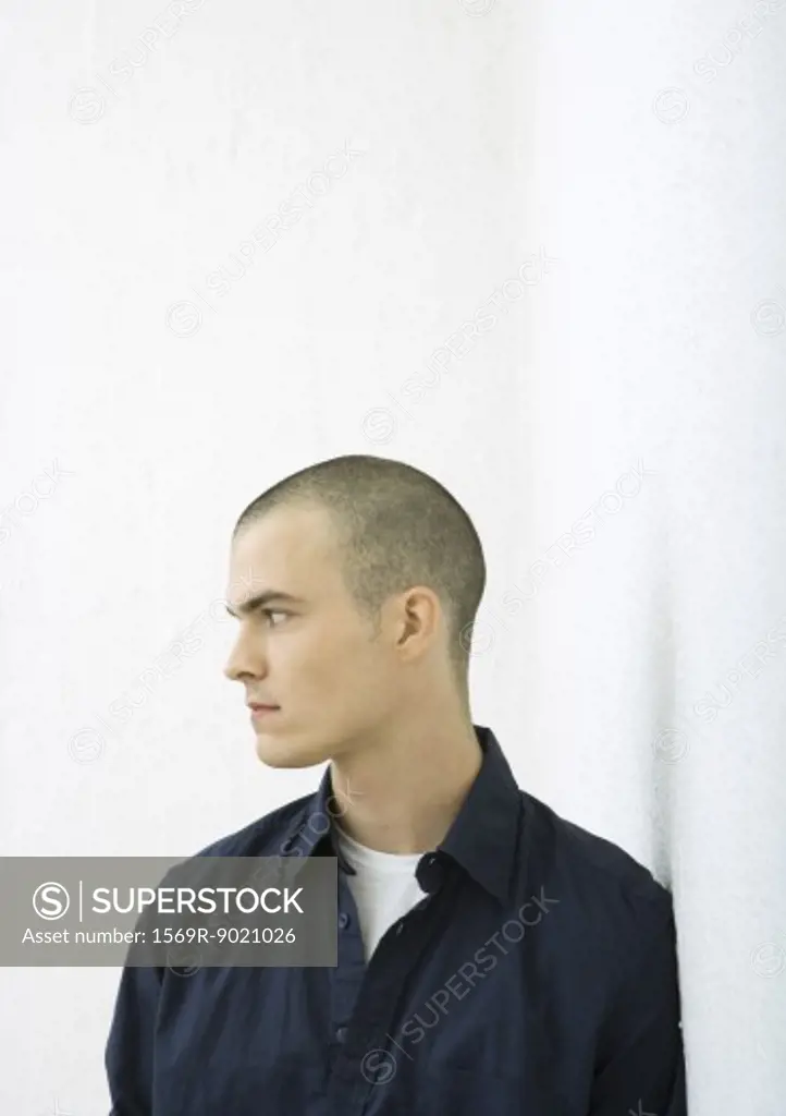 Young man, profile, portrait