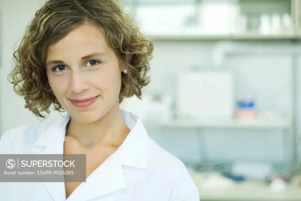 Female doctor smiling, portrait