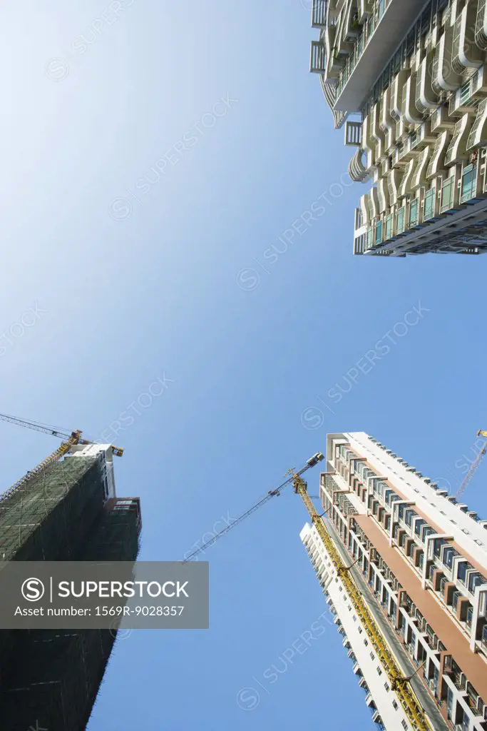 China, Guangdong Province, Guangzhou, high rises under construction