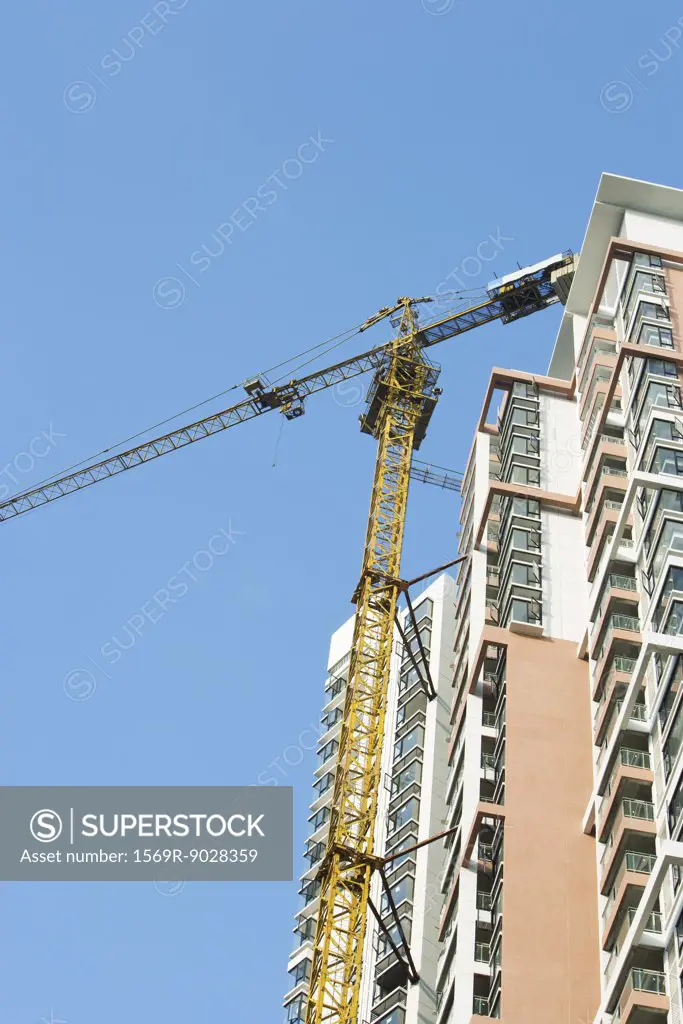China, Guangdong Province, Guangzhou, high rise under construction