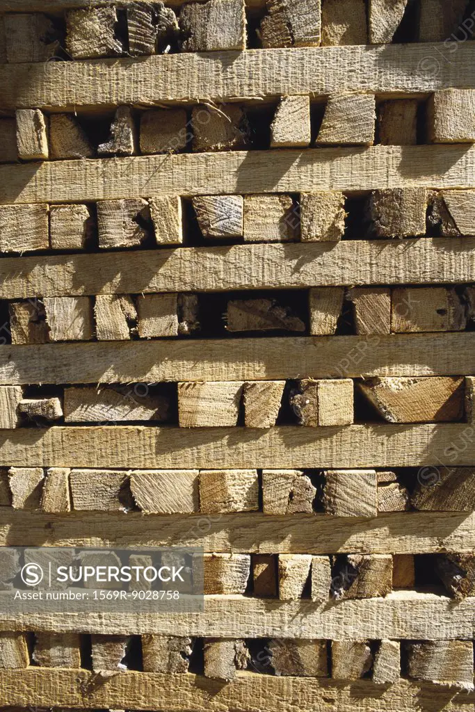 Stacked wood