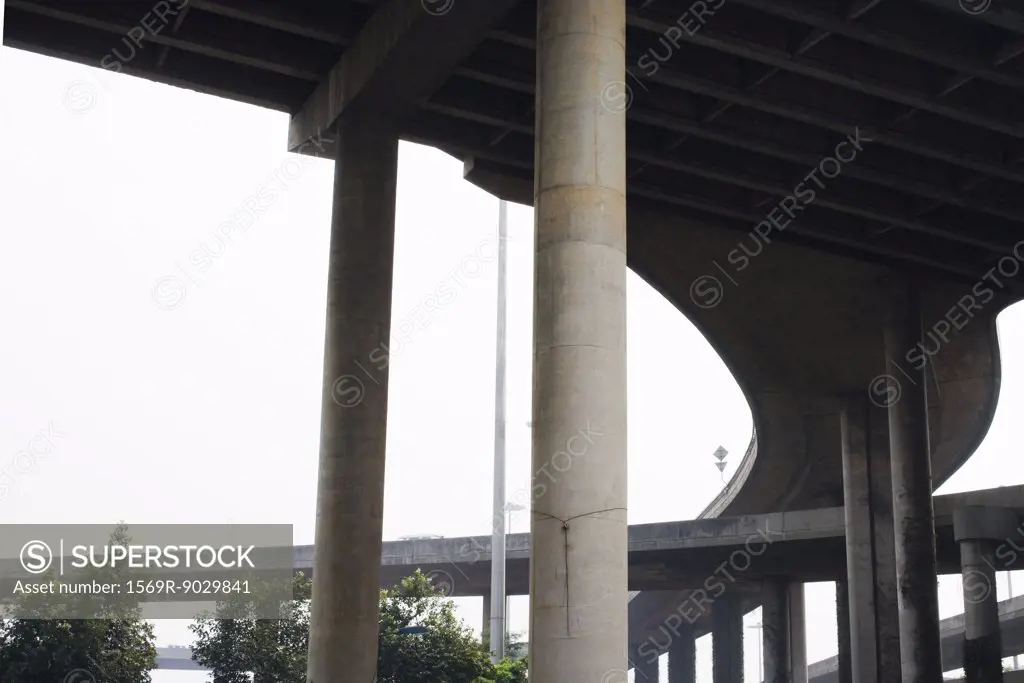 Overpasses, low angle view