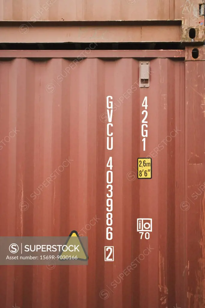 Cargo container, close-up