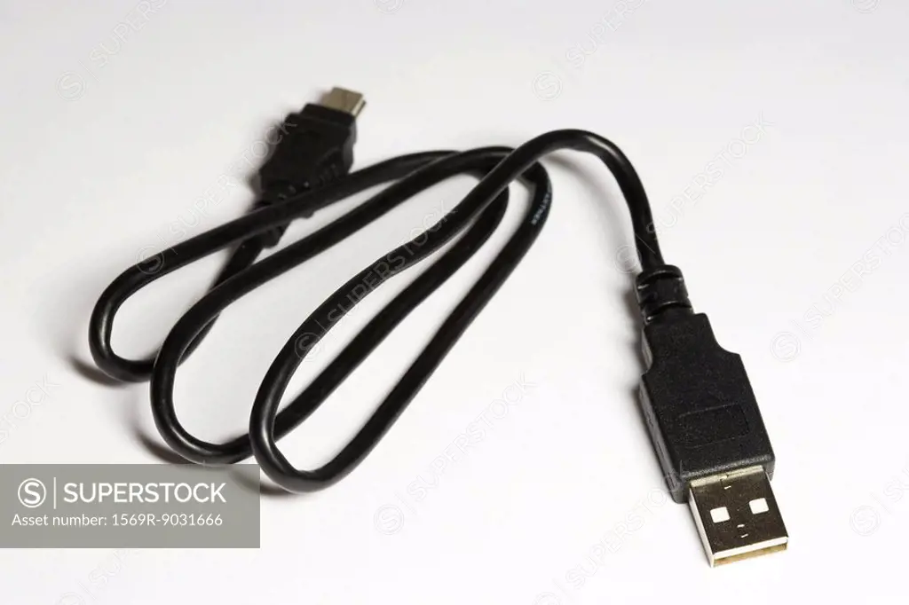 USB cable, close-up