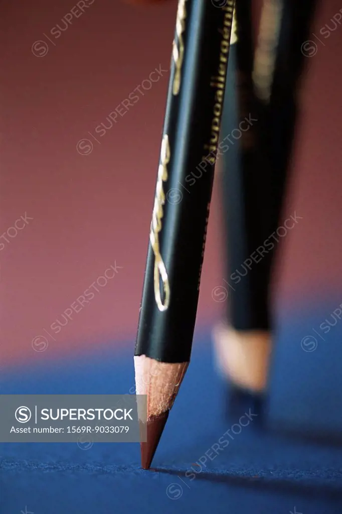 Eyeliner pencil, extreme close-up