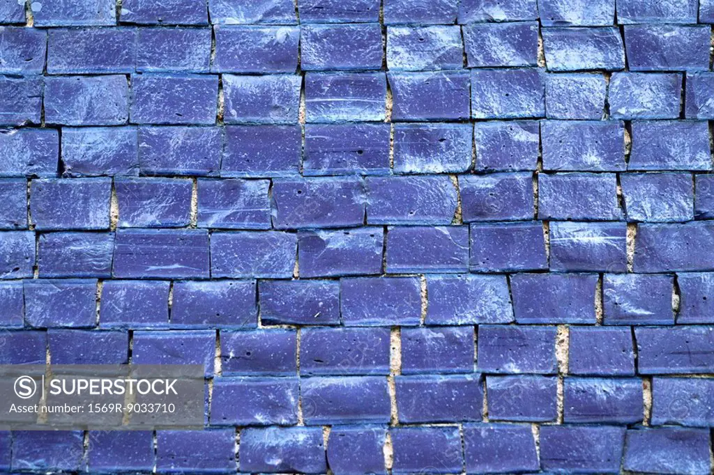 Blue tiles, full frame