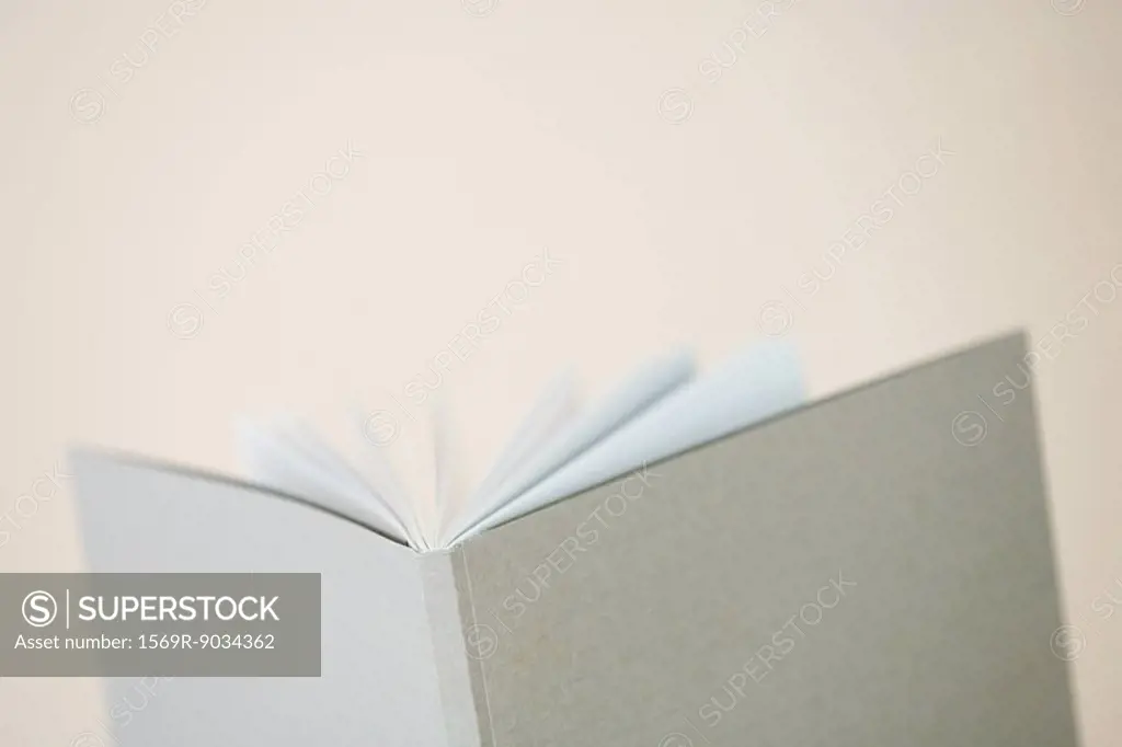Open book, close-up