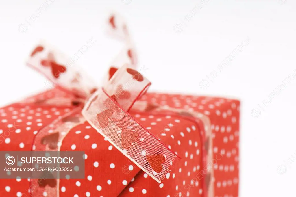 Wrapped gift, close-up