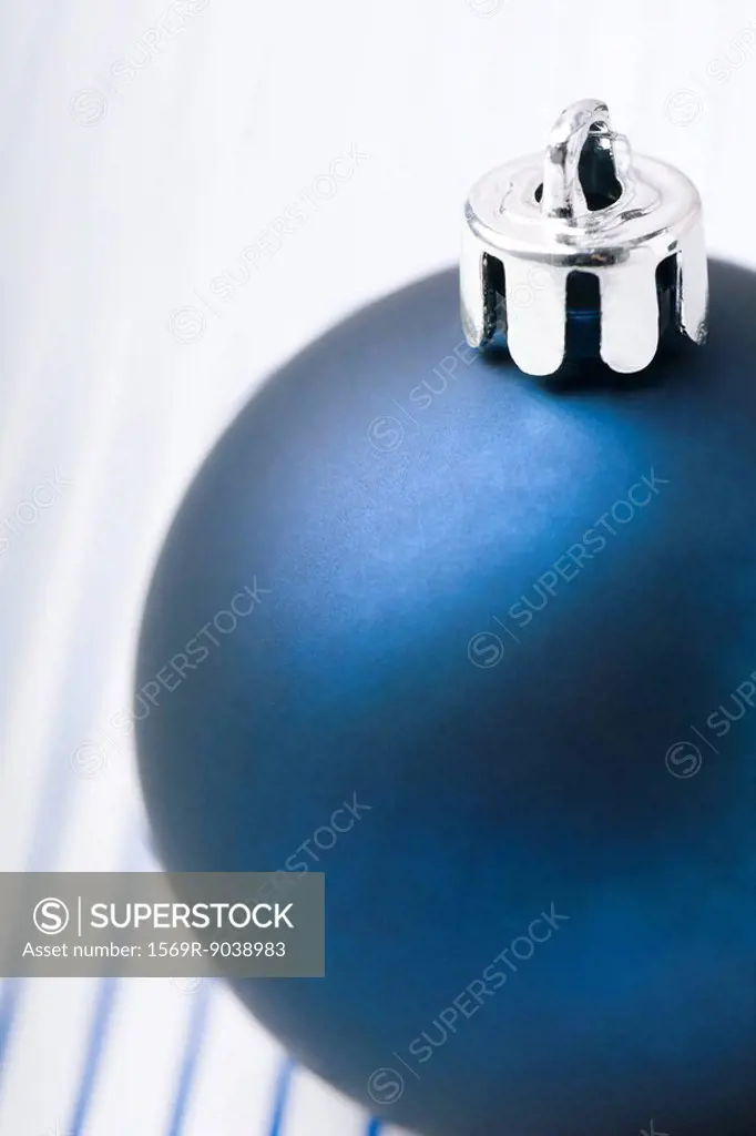 Blue Christmas tree ornament