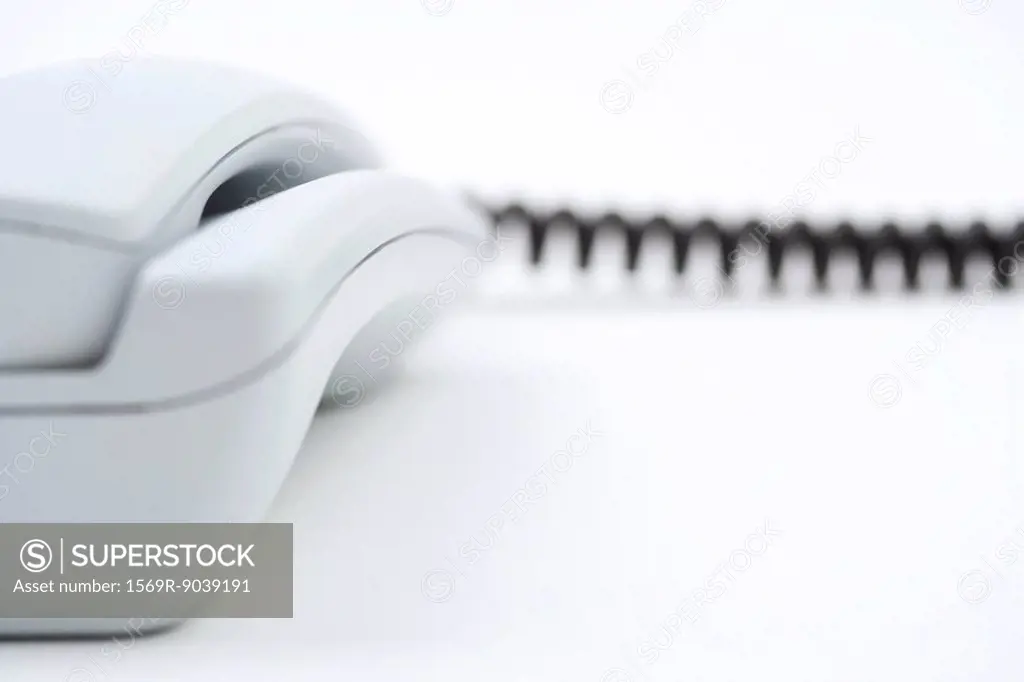 Landline phone, extreme close-up