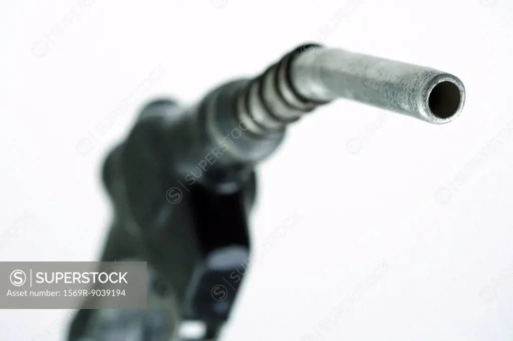 Gas pump nozzle, close-up