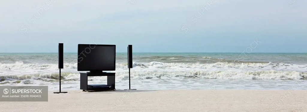 Home theater on beach