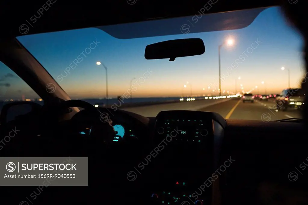 Driving at dusk