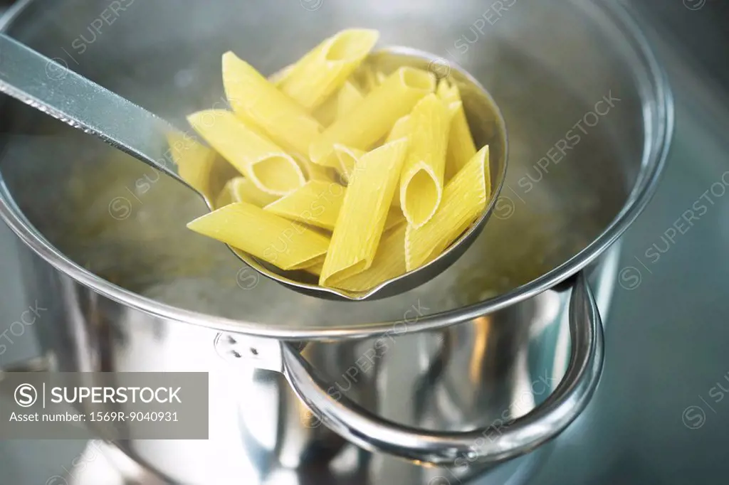 Cooking penne pasta
