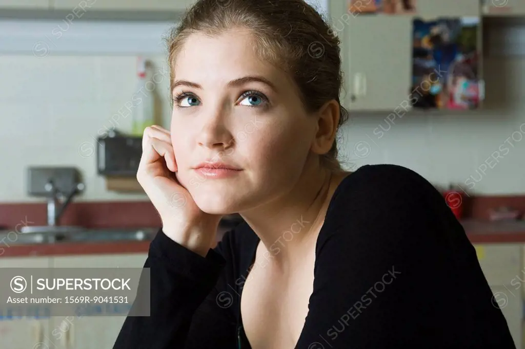 Young woman daydreaming