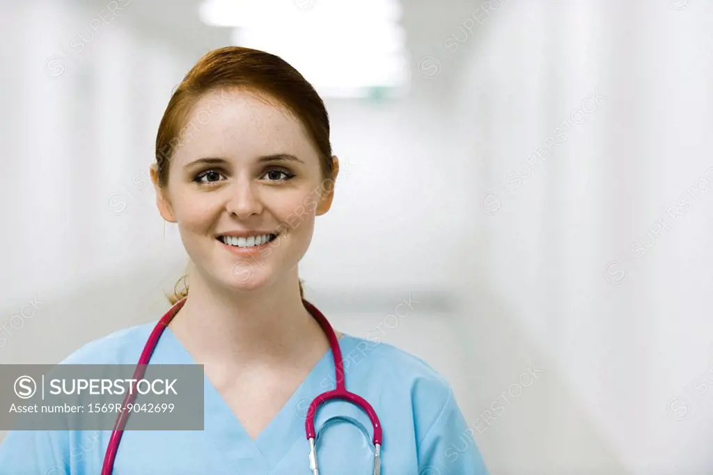 Nurse smiling, portrait