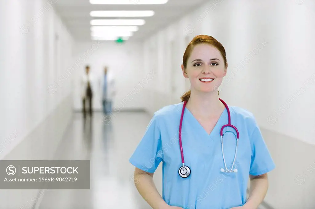 Nurse smiling, portrait