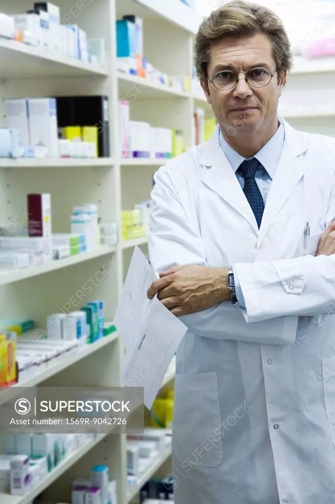 Male pharmacist, portrait