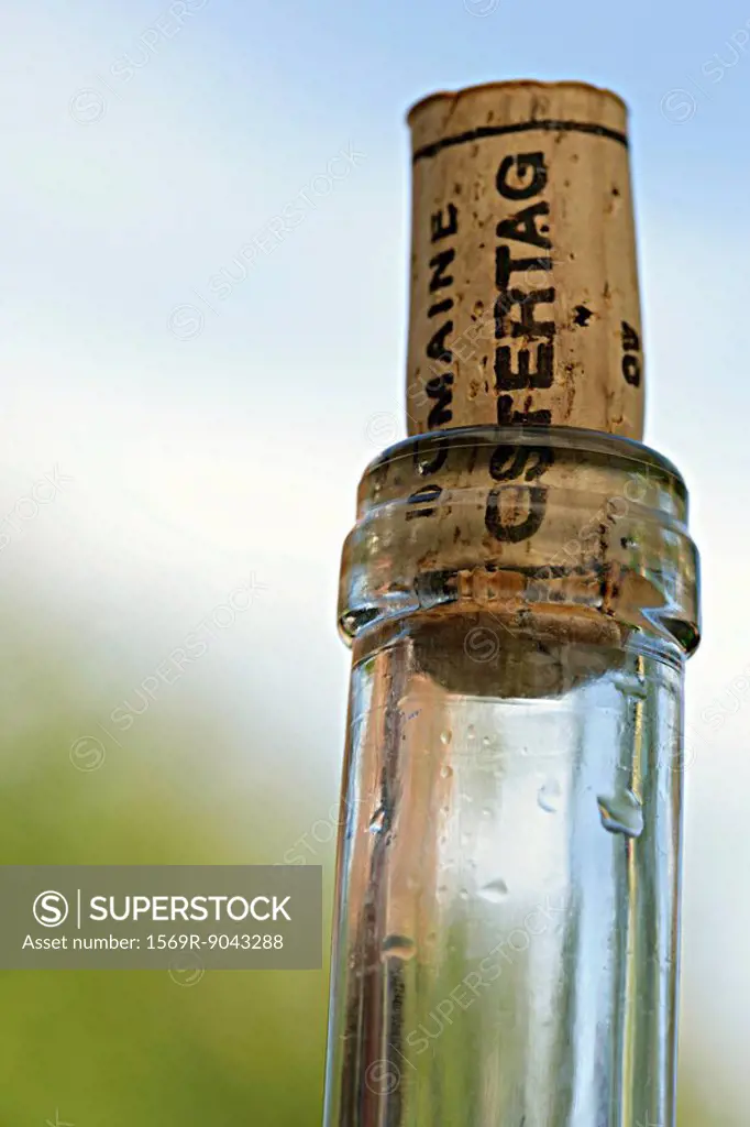 Corked bottle