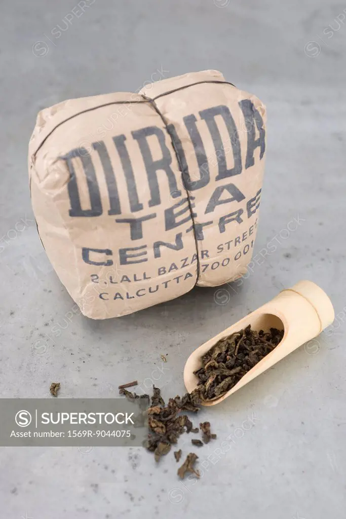 Bag of quality darjeeling tea