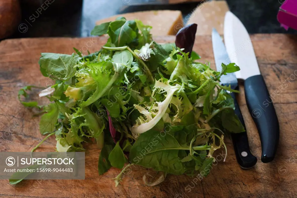 Mesclun and assorted greens