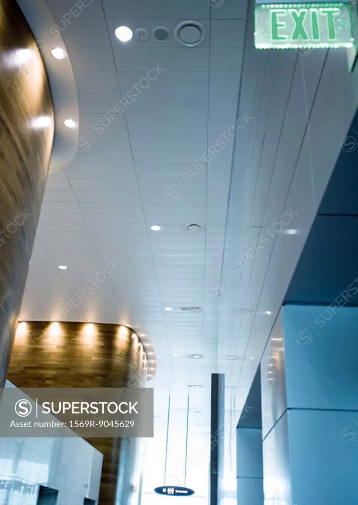 Architectural view of airport interior