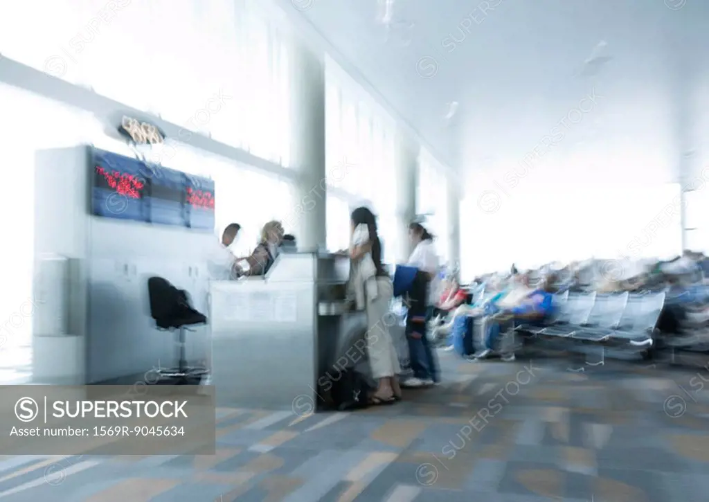Airport check-in counter