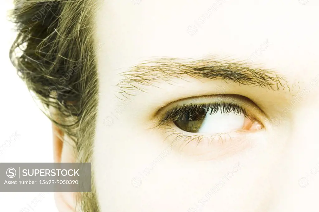 Young man´s eye, extreme close-up