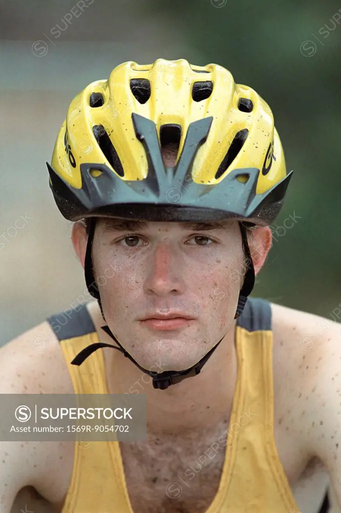 Cyclist, portrait