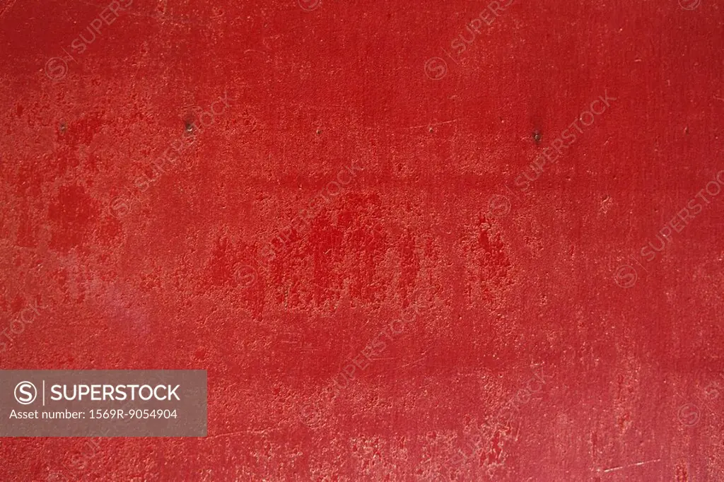 Red painted surface