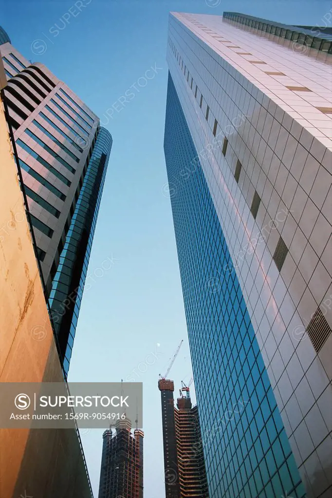 High rise buildings, low angle view