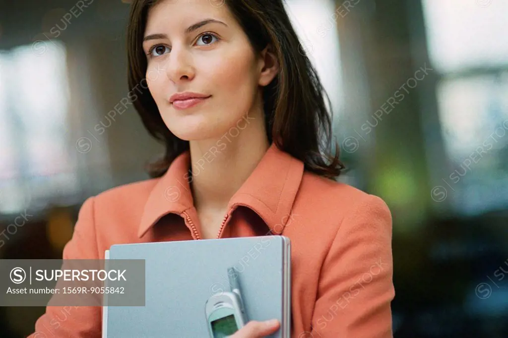 Businesswoman looking away, portrait