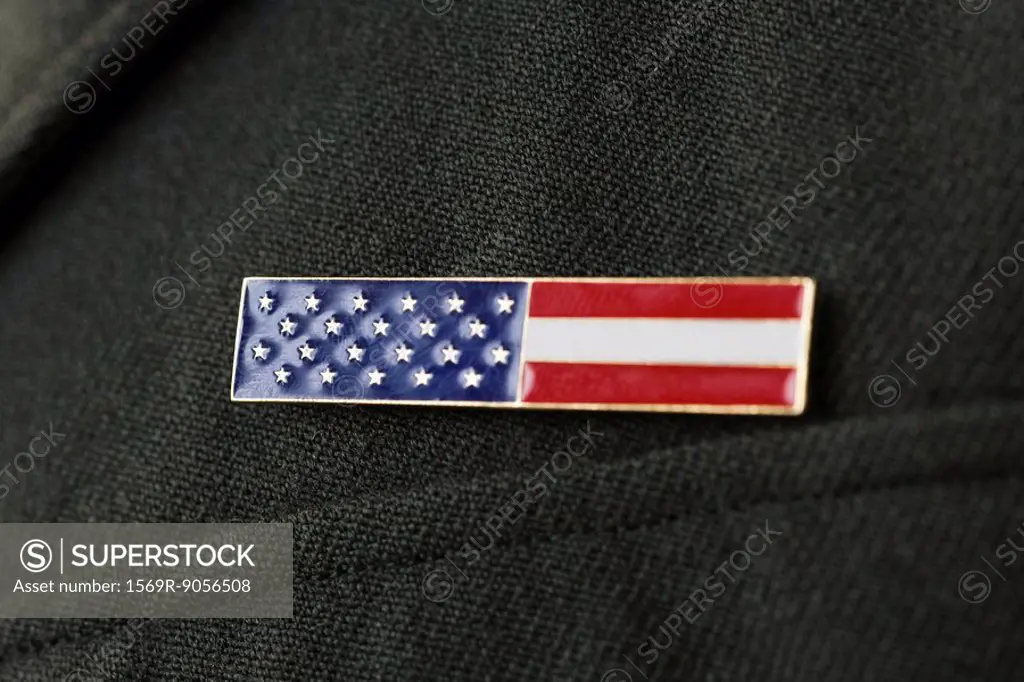 American flag lapel pin