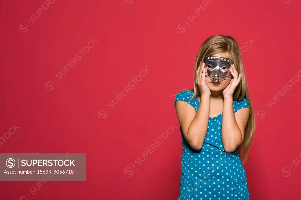 Girl wearing mask, portrait
