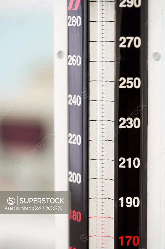 Blood pressure gauge, close_up