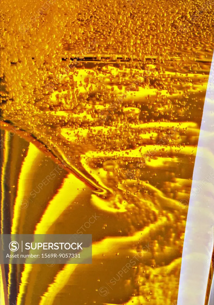 Beer, extreme close-up