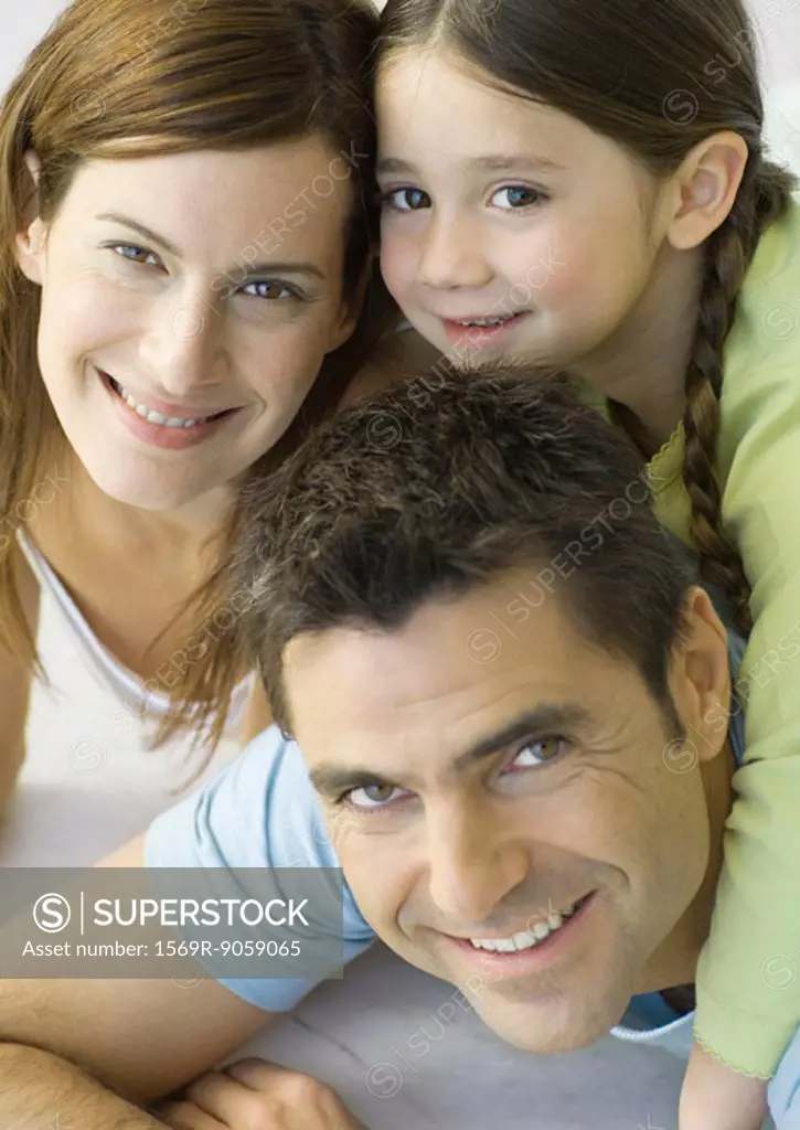 Family smiling, portrait