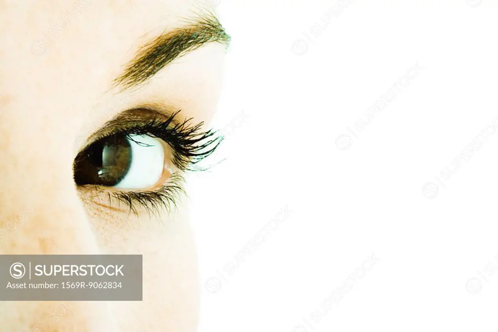 Woman´s eye, extreme close-up