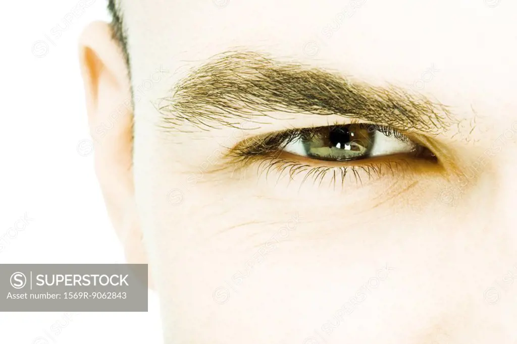 Young man´s eye, extreme close-up
