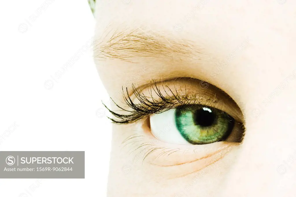 Teenage girl´s eye, extreme close-up