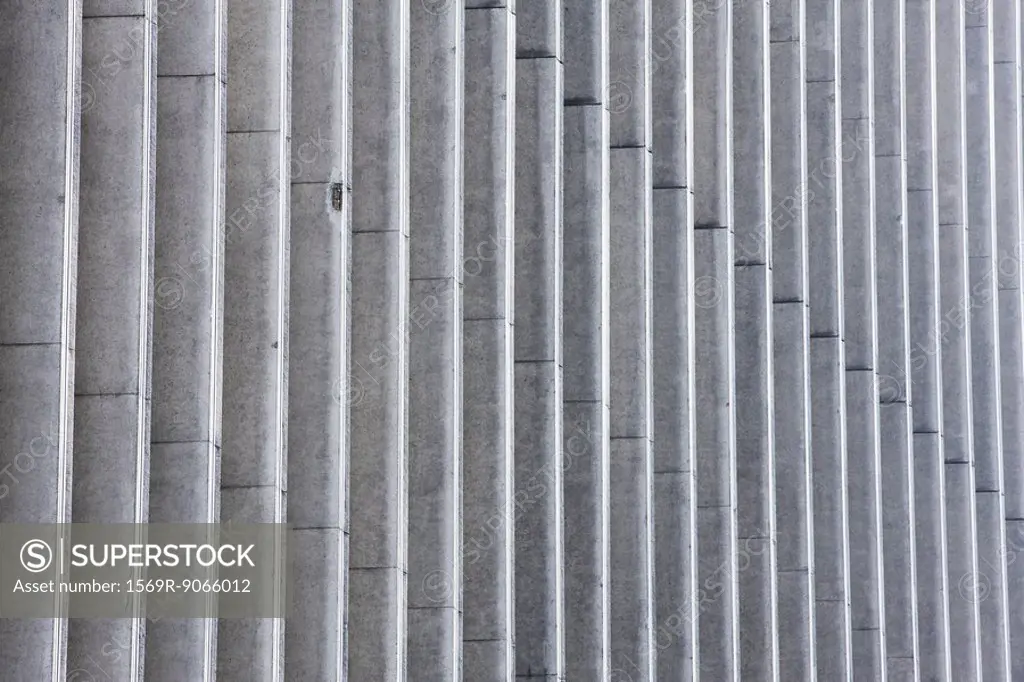 Concrete facade of high risde building, cropped