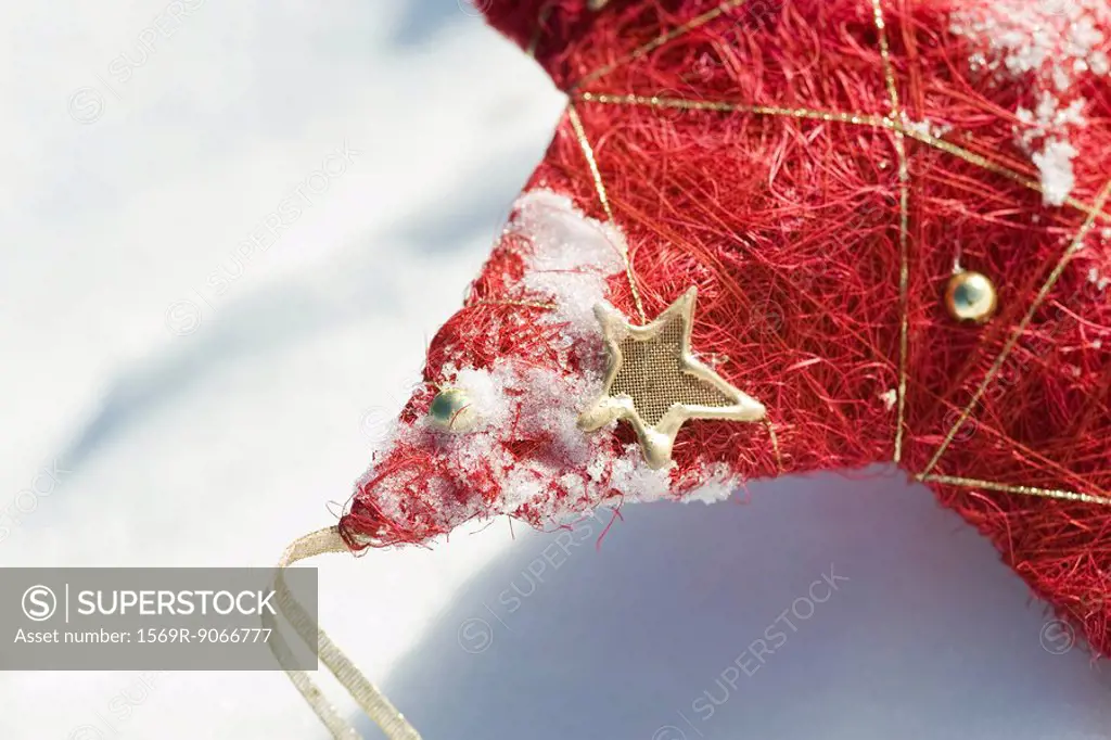 Star Christmas ornament, cropped