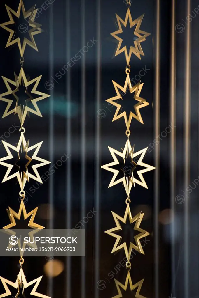 Golden star garlands