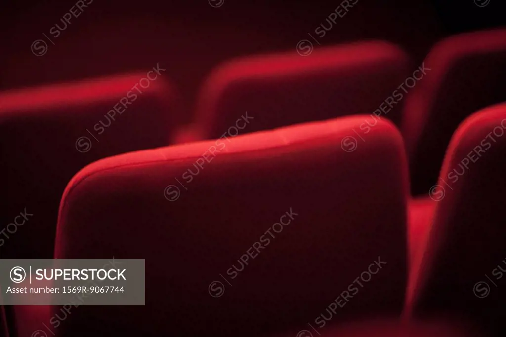 Empty theater seats, cropped