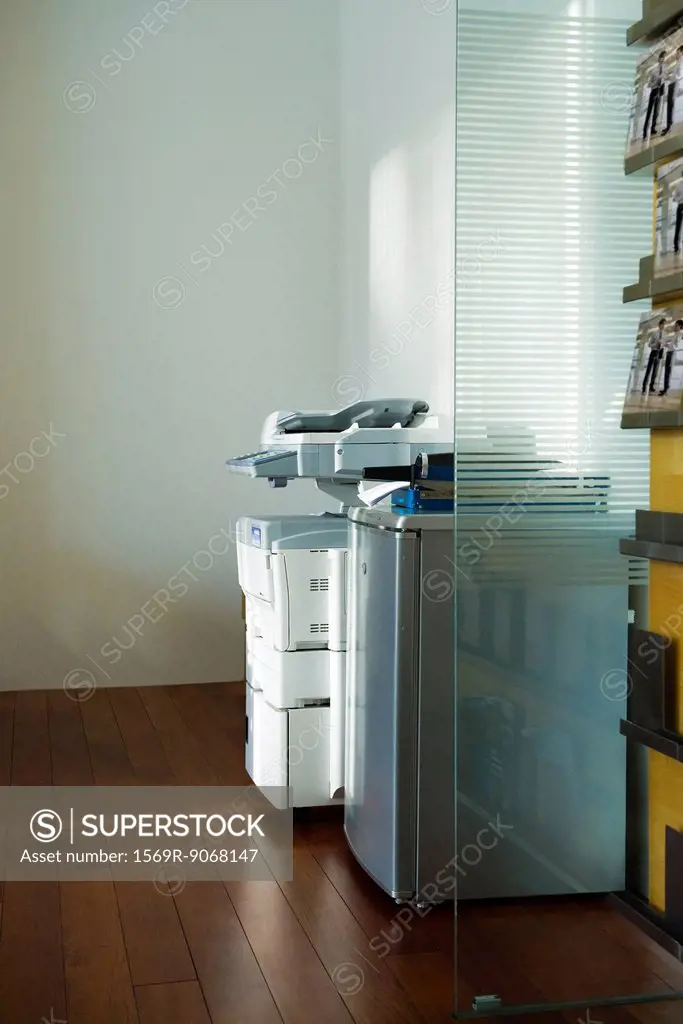 Photocopier in corner of office
